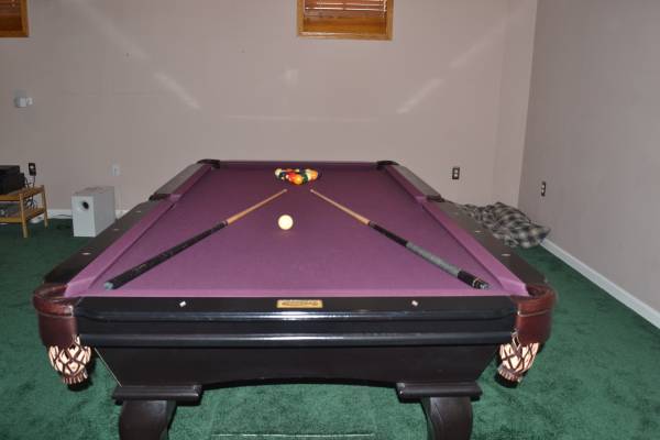 pool hall with bar